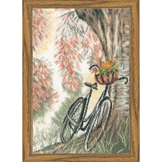 Lanarte Bike & Flower Basket Counted Cross-Stitch Kit Lanarte Bike & Flower Basket Counted Cross-Stitch Kit