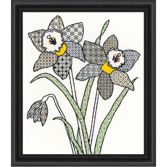 Bothy Threads Blackwork Daffodil Counted Cross-Stitch Kit Bothy Threads Blackwork Daffodil Counted Cross-Stitch Kit