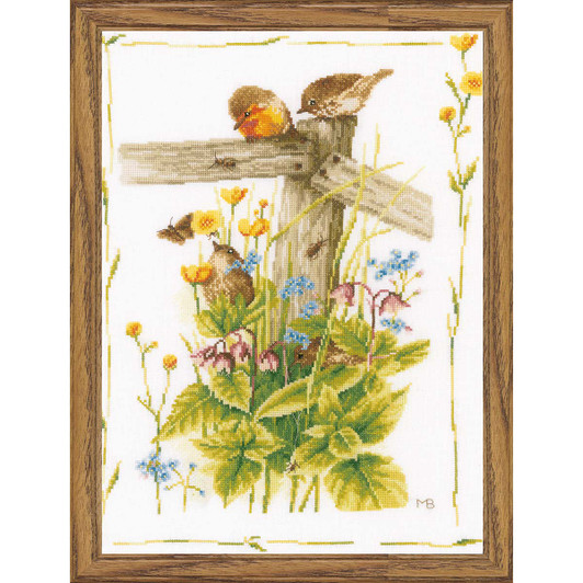 Lanarte Cozy Garden Counted Cross-Stitch Kit Lanarte Cozy Garden Counted Cross-Stitch Kit
