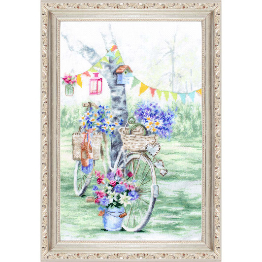 Letistitch Bike Kit & Frame Counted Cross-Stitch Letistitch Bike Kit & Frame Counted Cross-Stitch