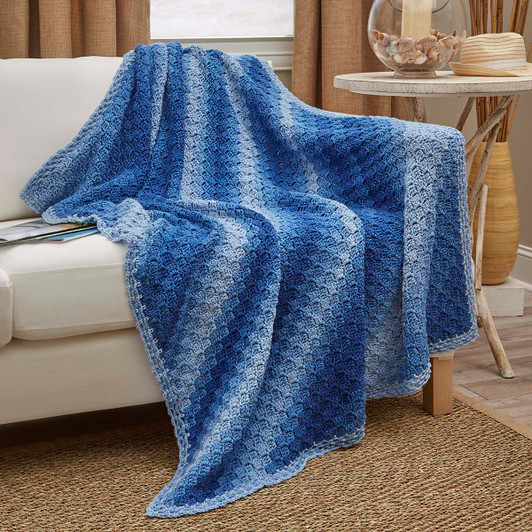 Red Heart Corner to Corner Ombre Throw Crochet Kit Red Heart Corner to Corner Ombre Throw Crochet Kit