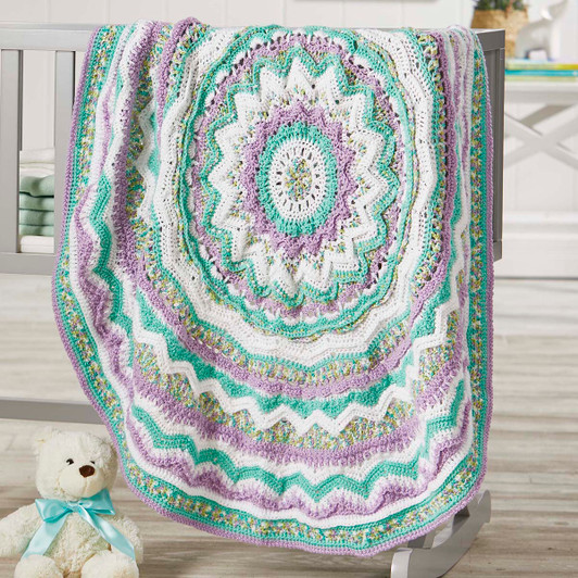 Herrschners Bewildered Baby Blanket Crochet Kit Herrschners Bewildered Baby Blanket Crochet Kit