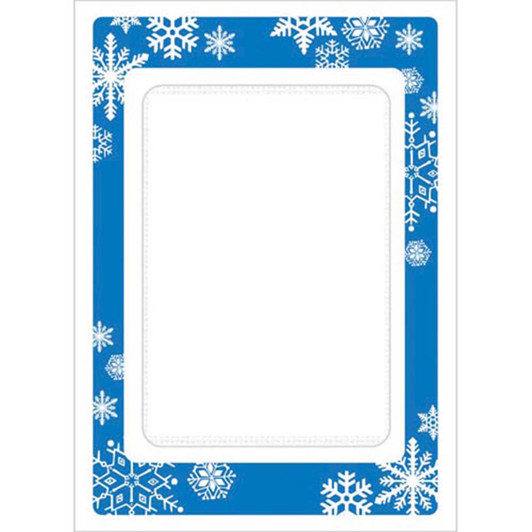 Herrschners Tri-fold Cards - Blue Snowflakes Counted Cross-Stitch Herrschners Tri-fold Cards - Blue Snowflakes Counted Cross-Stitch