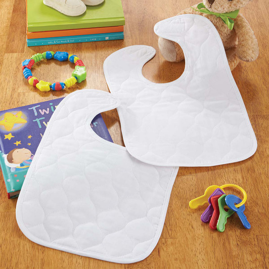 Herrschners Blank Pre-Quilted Bibs Fabric Blank