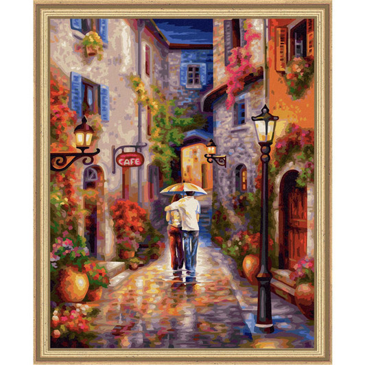 Schipper Romantic Alleyway Paint by Number Kit