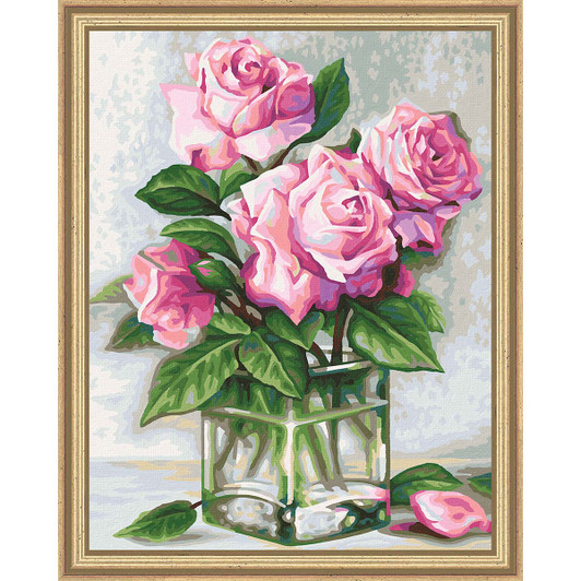 Schipper Roses For You Kit & Frame Paint by Number Kit