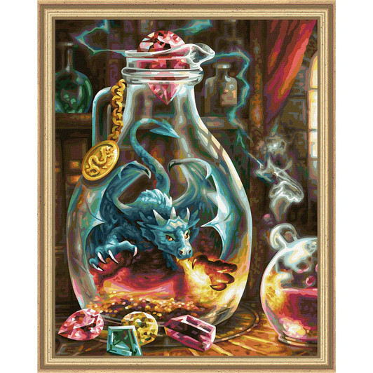 Schipper The Dragon Kit & Frame Paint by Number Kit