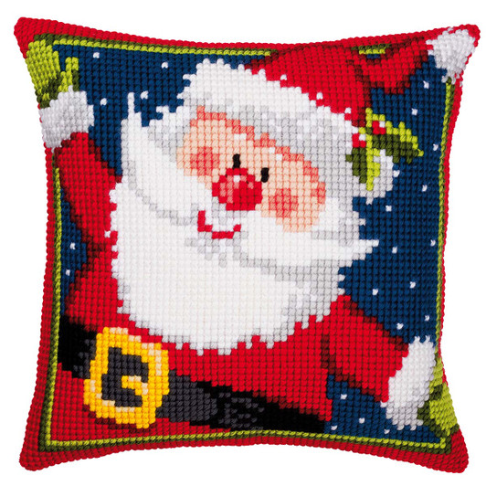 Vervaco Father Christmas Pillow Cover Needlepoint Kit Vervaco Father Christmas Pillow Cover Needlepoint Kit