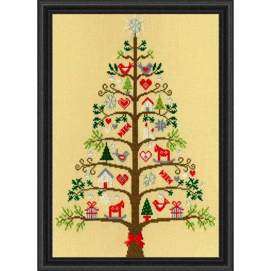 Bothy Threads Scandi Tree Kit & Frame Counted Cross-Stitch