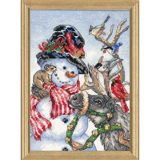 Dimensions Snowman & Reindeer Counted Cross-Stitch Kit Dimensions Snowman & Reindeer Counted Cross-Stitch Kit