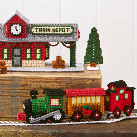 Herrschners Old World Village Plastic Canvas Kit