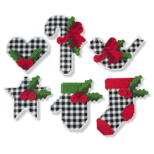 Herrschners Farmhouse Charm Ornaments Plastic Canvas Kit Herrschners Farmhouse Charm Ornaments Plastic Canvas Kit