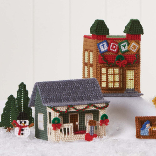 Herrschners Christmas Village Plastic Canvas Kit Herrschners Christmas Village Plastic Canvas Kit