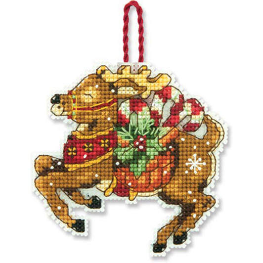 Dimensions Reindeer Ornament Plastic Canvas Kit Dimensions Reindeer Ornament Plastic Canvas Kit