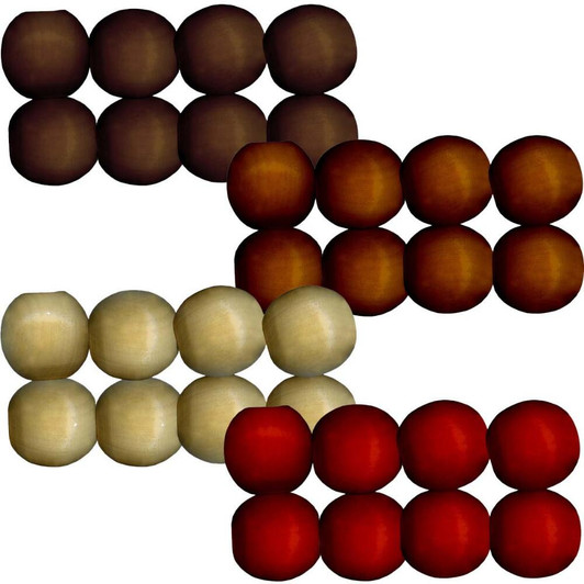 Pepperell Crafts 20mm Round Wood Bead Pepperell Crafts 20mm Round Wood Bead