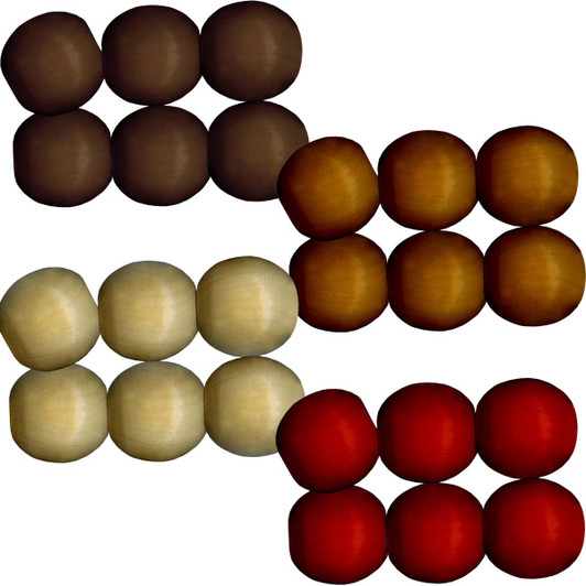 Pepperell Crafts 25mm Round Wood Bead Pepperell Crafts 25mm Round Wood Bead