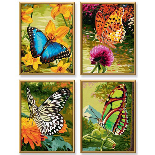 Butterflies Kit & Frames Paint by Number Kit