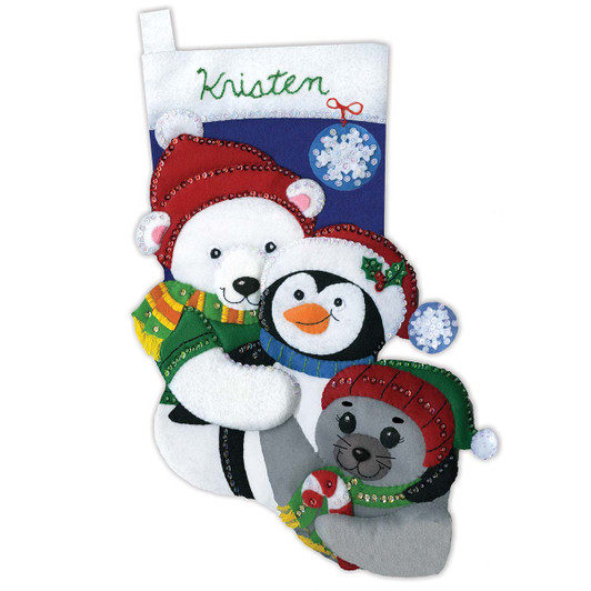 Design Works Winter Buddies Stocking Kit