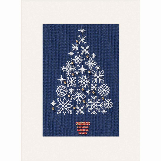 Bothy Threads Snowflake Tree Greeting Cards Counted Cross-Stitch Kit