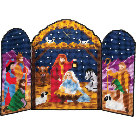 Herrschners The First Christmas Plastic Canvas Kit