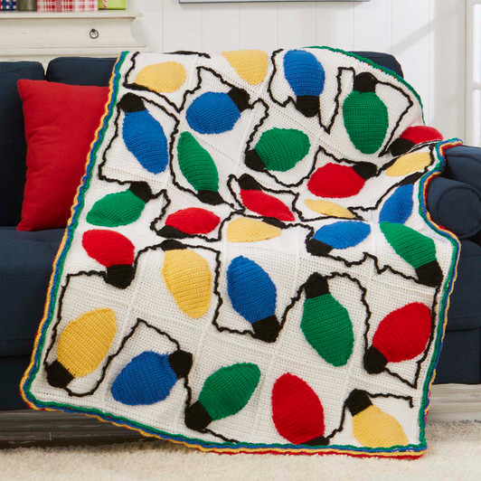 Herrschners Evergreen Christmas Afghan Crochet Kit