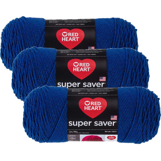 Red Heart Super Saver Economy - Bag of 3 Yarn Pack