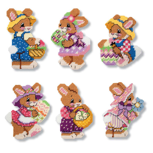 Herrschners Santa & Elves Ornaments Plastic Canvas Kit