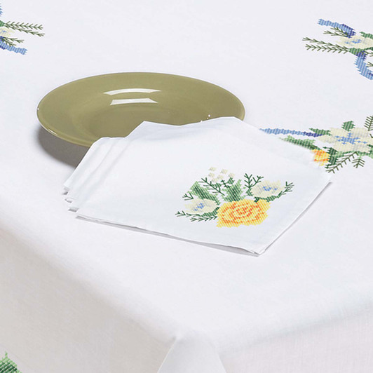 Sunshine Roses Napkins Thread Kit