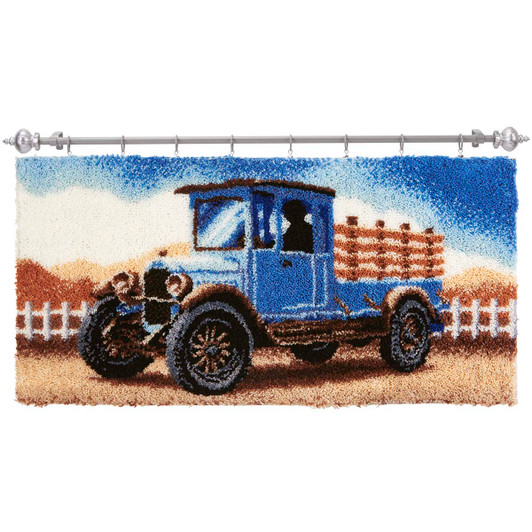 Vintage Truck Kit & Hanger Latch Hook Kit