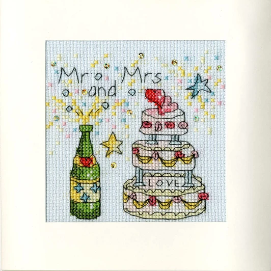 Bothy Threads Cheers Greeting Card Counted Cross-Stitch Kit