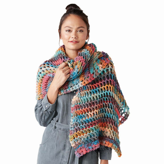 Red Heart Turkish Stitch Crochet Shawl Yarn Kit Red Heart Turkish Stitch Crochet Shawl Yarn Kit