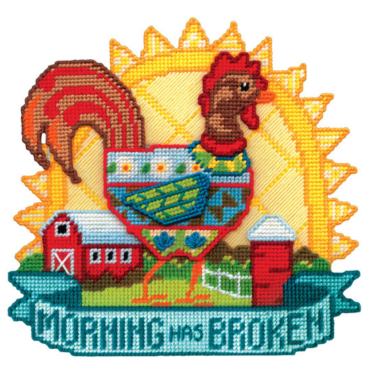 Design Works Morning Rooster Plastic Canvas Kit