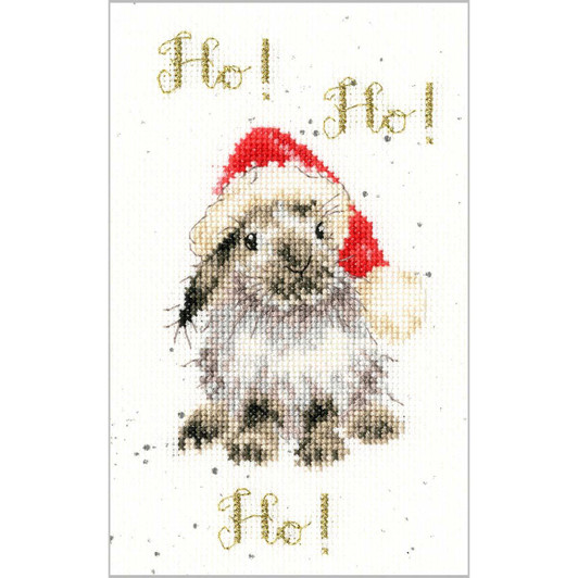 Bothy Threads Ho! Ho! Ho! Christmas Card Counted Cross-Stitch Kit