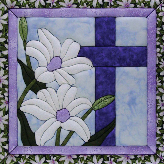Quilt Magic Easter Lilies No-Sew Quilt Kit