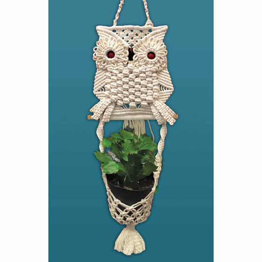 Design Works Owl Planter Macrame Design Works Owl Planter Macrame