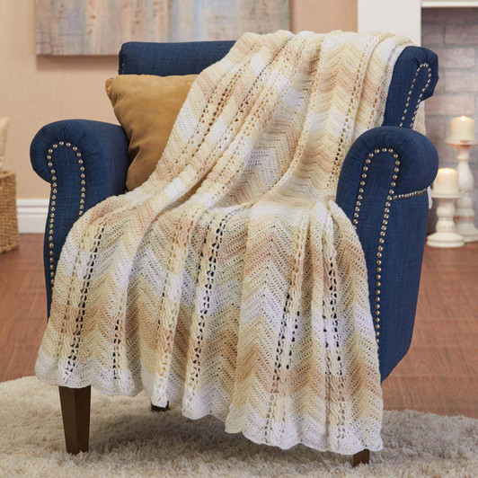 Herrschners Language of Color White Afghan Crochet Kit Herrschners Language of Color White Afghan Crochet Kit
