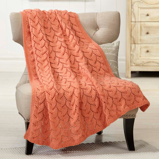 Herrschners Coquina Shell Afghan Knit Kit