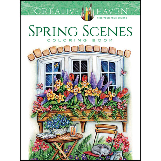 Dover Creative Haven Spring Scenes Coloring Book