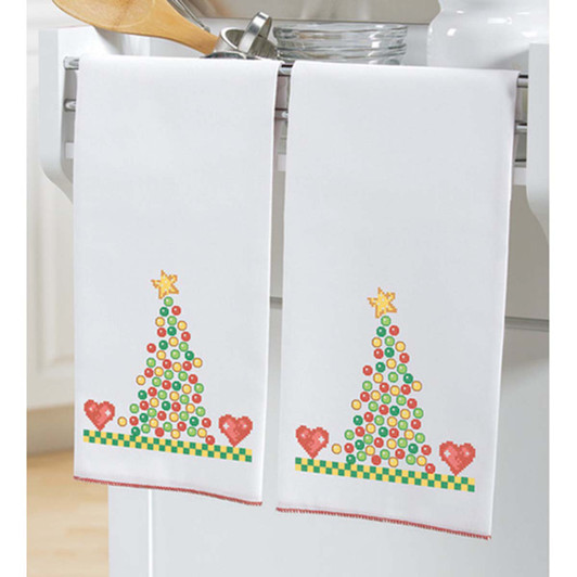 Herrschners Easter Towel Pair Stamped CrossStitch