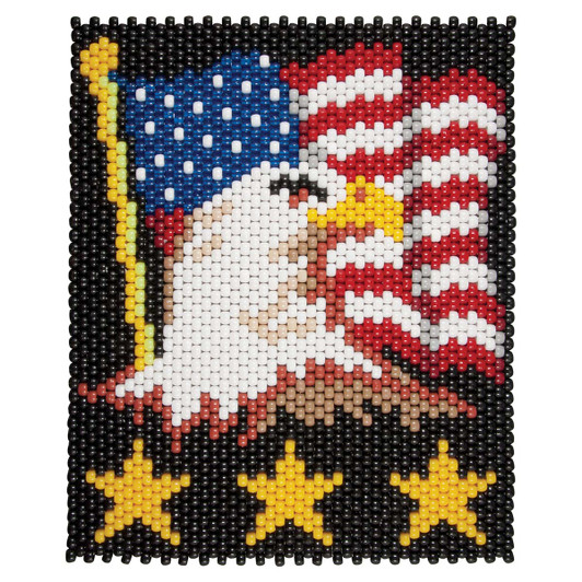 Herrschners American Eagle Beaded Banner Kit