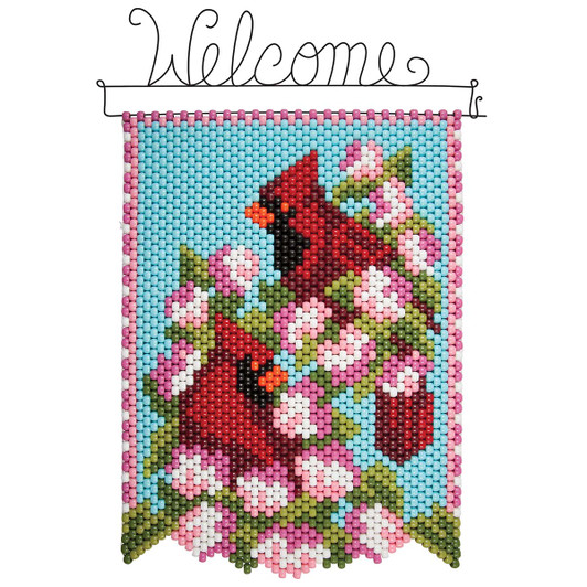 Herrschners Spring Cardinals Pony Bead Kit Herrschners Spring Cardinals Pony Bead Kit