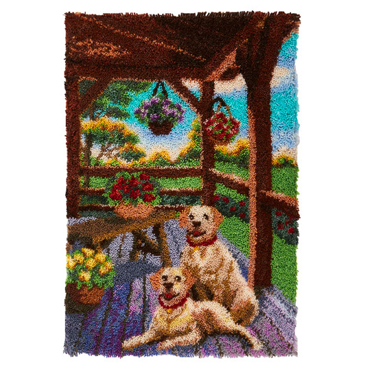 Herrschners Golden Afternoon Latch Hook Kit