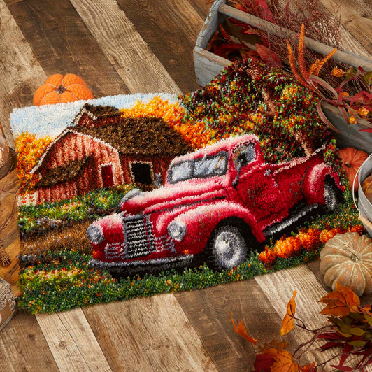 Herrschners Country Farm Montage Latch Hook Kit