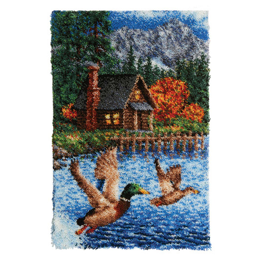 Herrschners Mallard Lake Latch Hook Kit