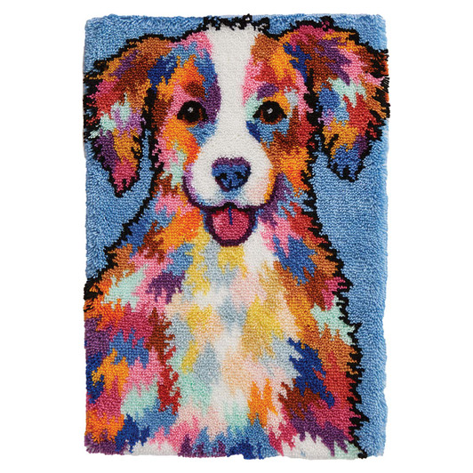 Herrschners Colorful Canine Latch Hook Kit