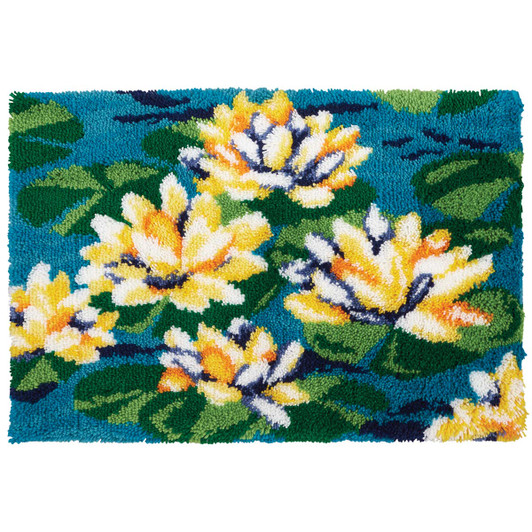 Herrschners Waterlily Pond Latch Hook Kit