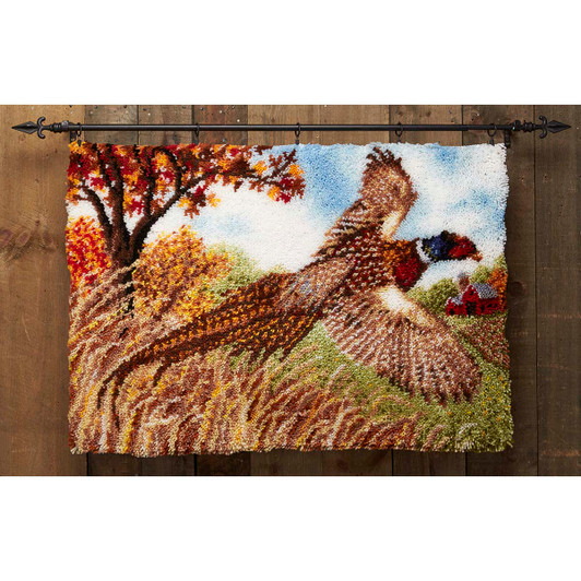 Herrschners Flight of the Pheasant Latch Hook Kit