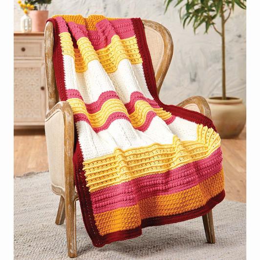 Herrschners Gladiolus Afghan Crochet Kit