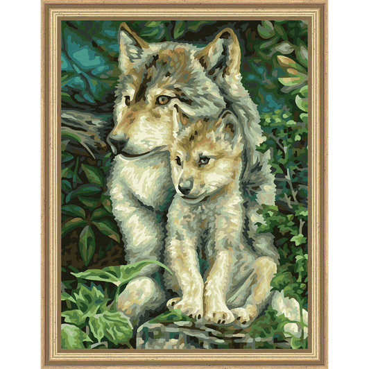Schipper Mother Wolf Paint by Number Kit