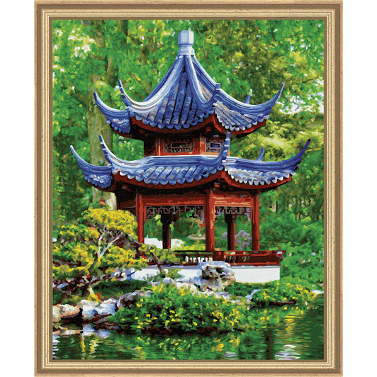 Schipper Pagoda in a Japanese Garden Paint by Number Kit